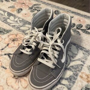 Vans Charcoal High-Tops with White Details